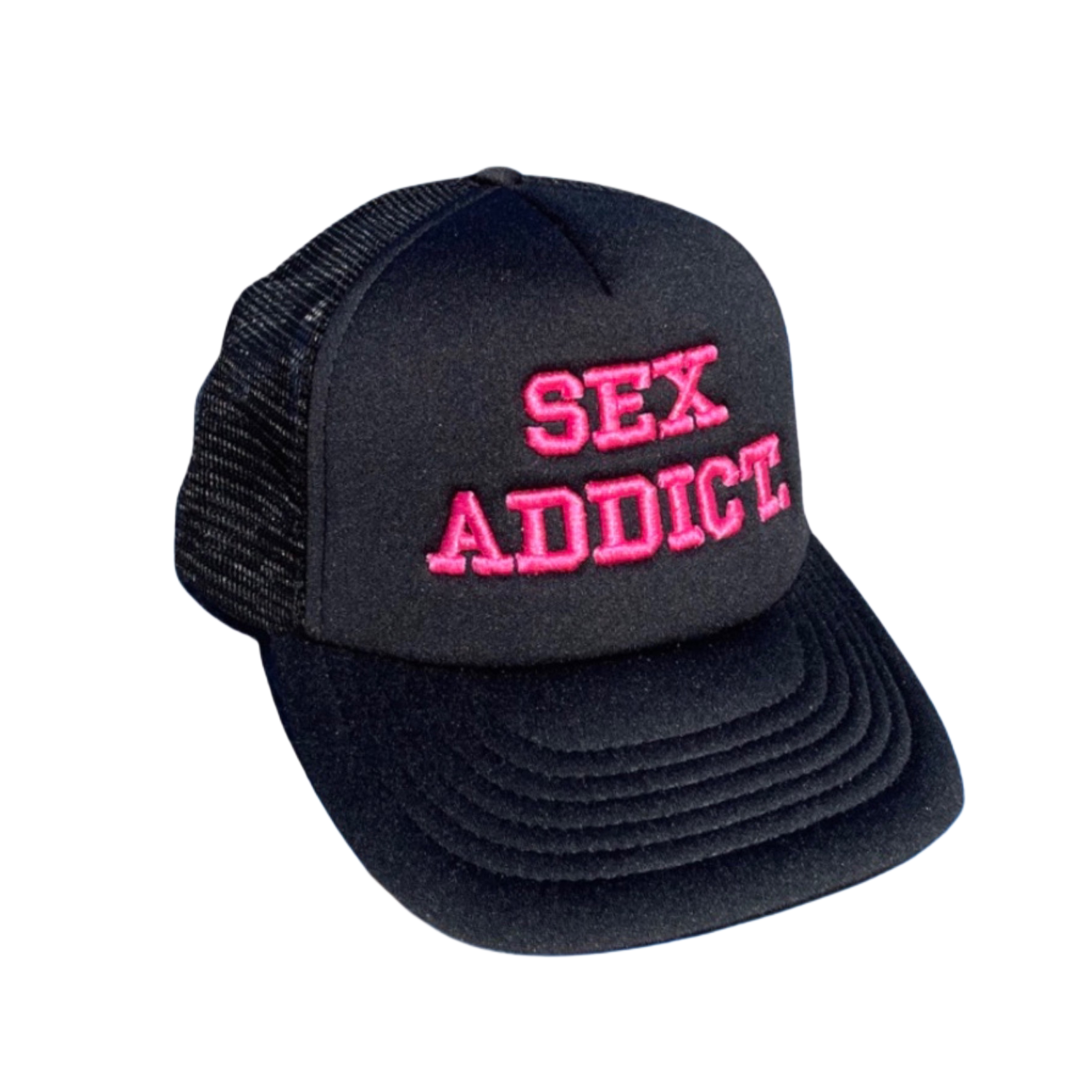 Pink “Sex Addict” Trucker