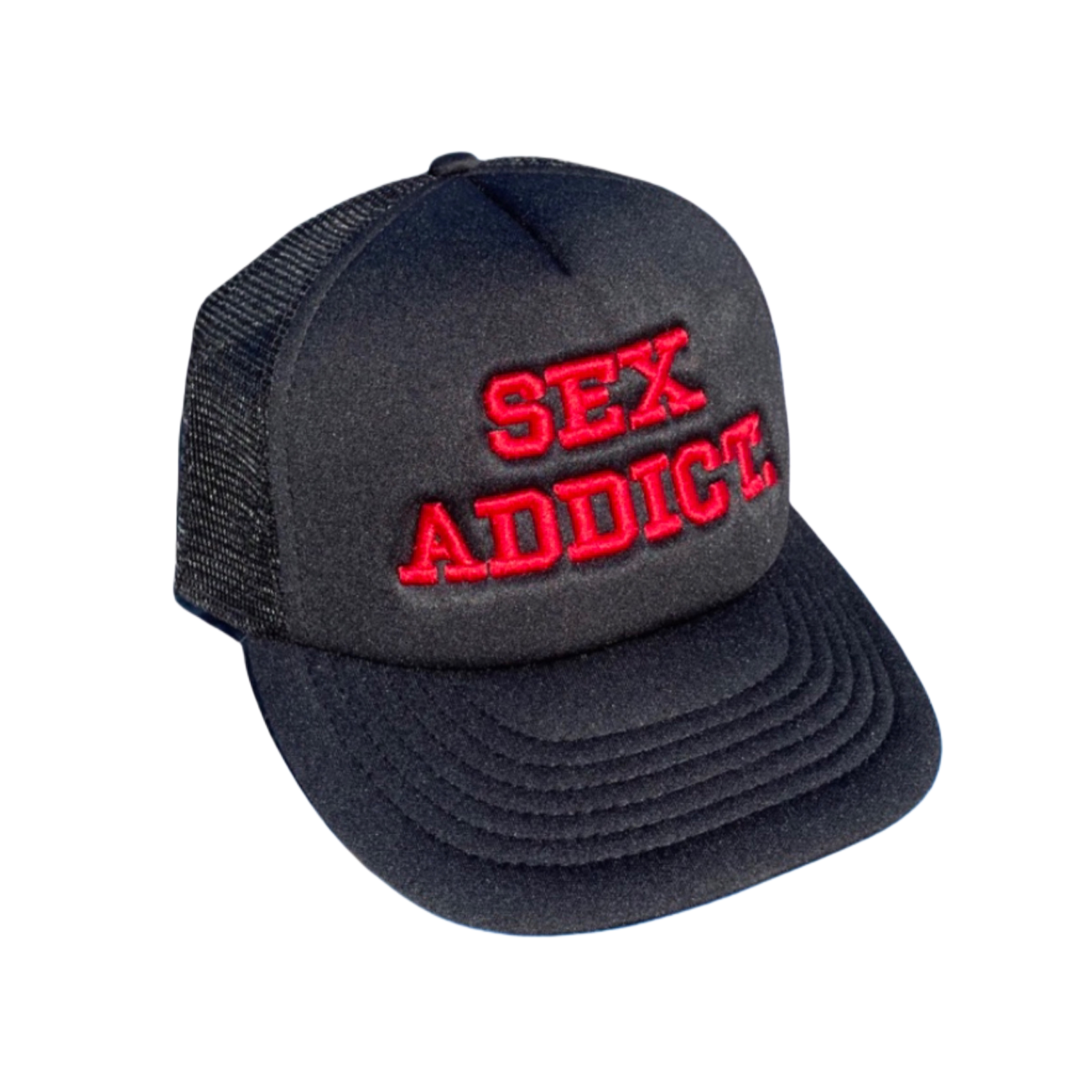 Red “Sex Addict” Trucker