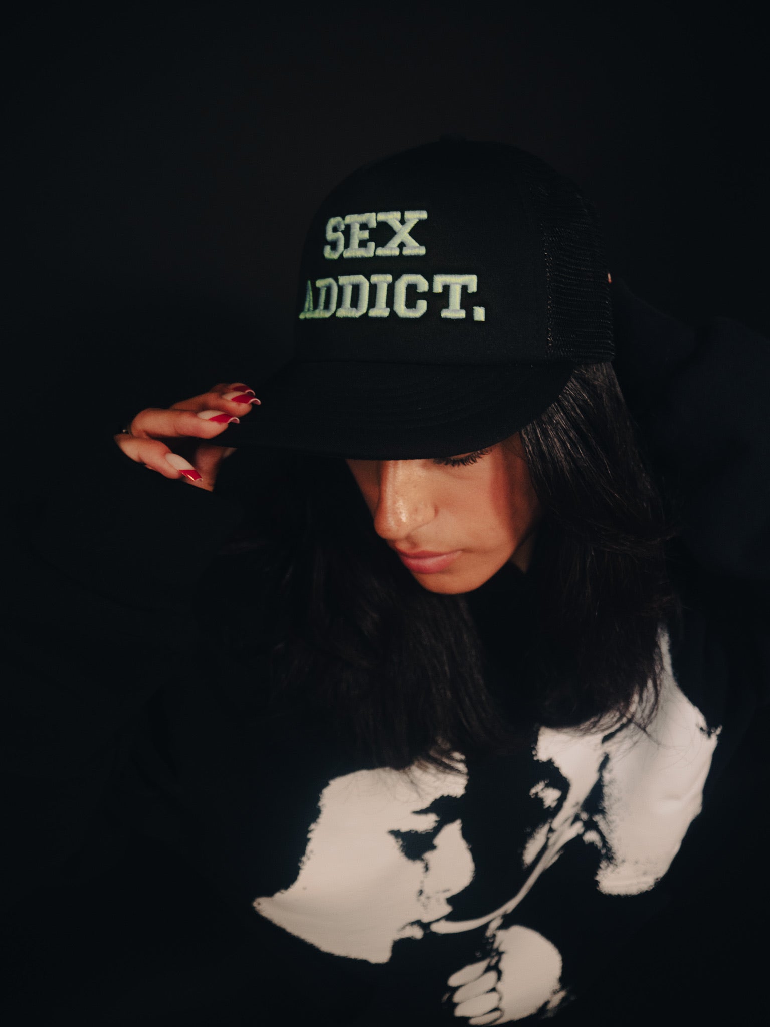 Green “Sex Addict” Trucker