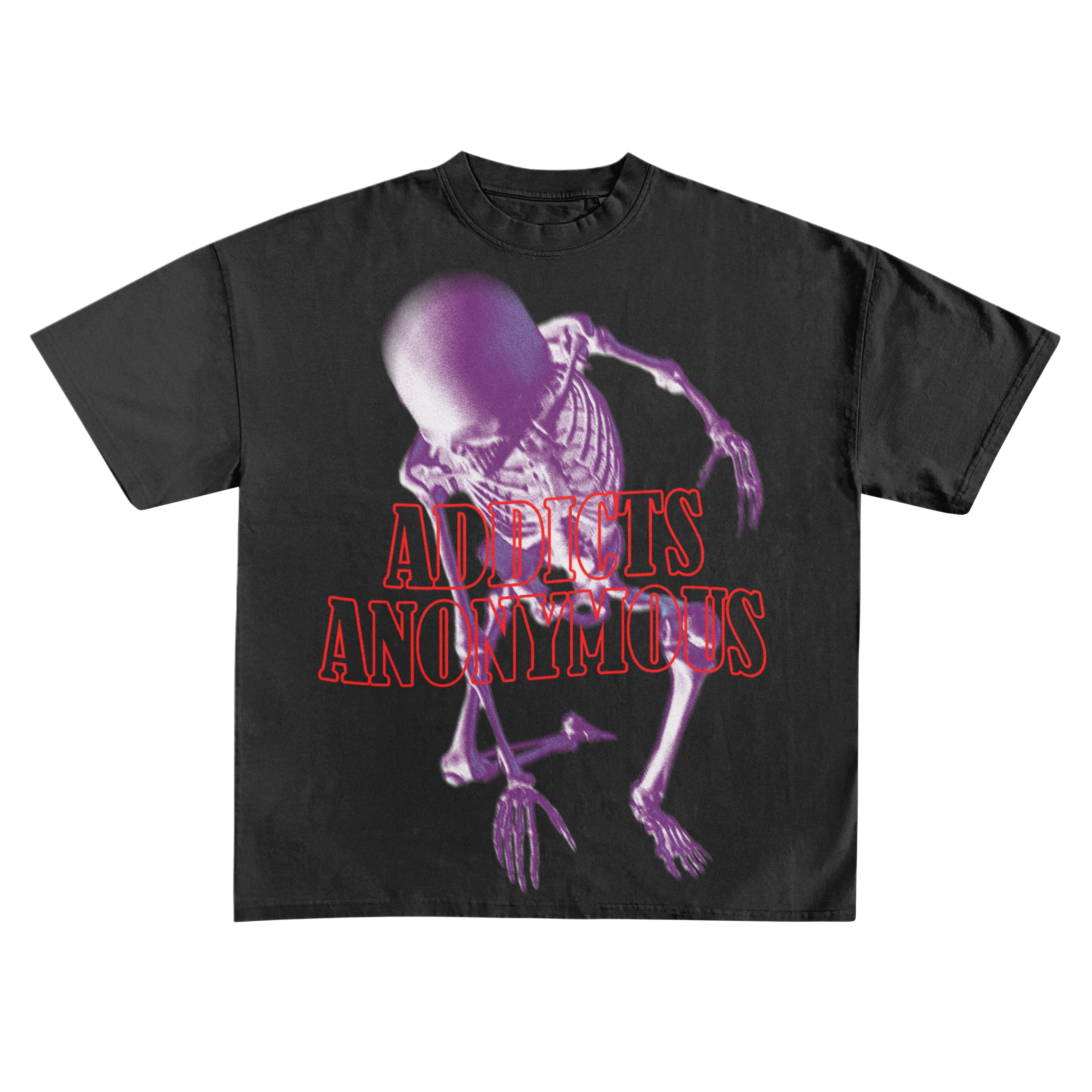 Purple "Skeleton" Tee